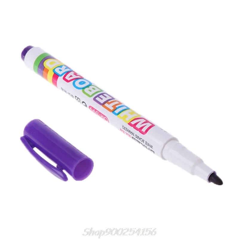 

12Pcs 12 Colors White Board Maker Pen Whiteboard Marker Liquid Chalk Erasable Glass Ceramics Maker Pen Office Jy17 20