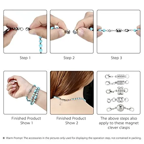 Магнитные застежки с родиевым покрытием волшебные магнитные умный соединитель