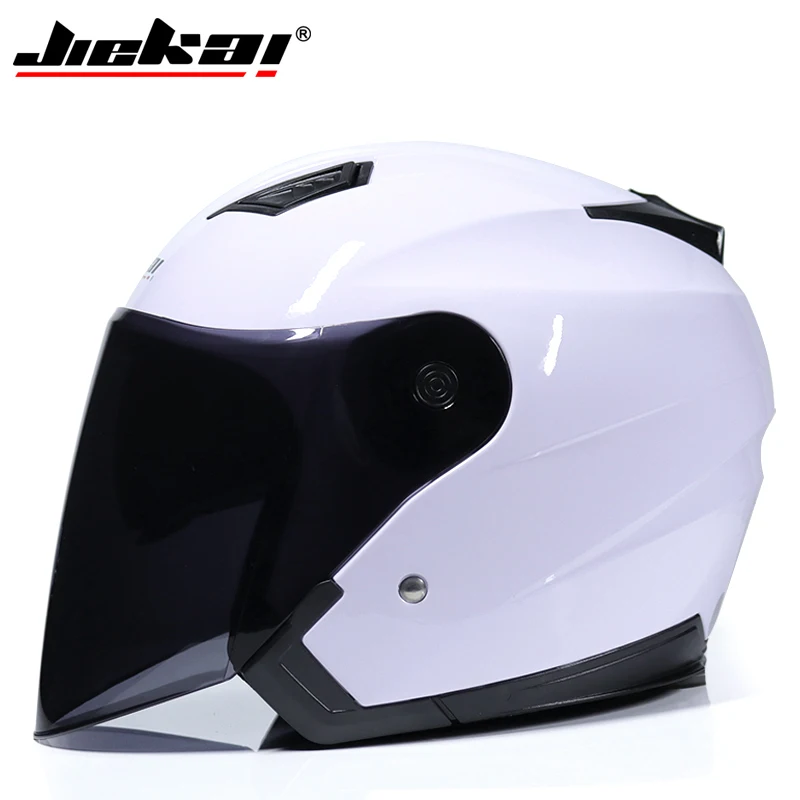 

Genuine JIEKAI Helmet Motorcycle Motorbike Dual Lens Summer Winter Open Face Helmet casco Moto capacete para motocicleta casco
