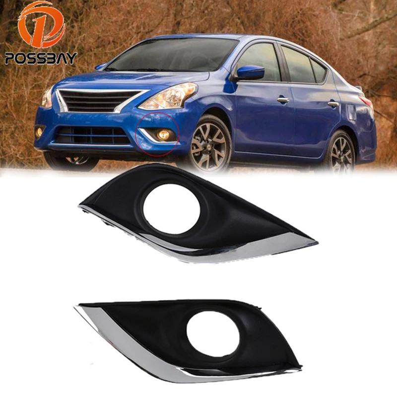 Передняя противотуманная фара POSSBAY черная Автомобильная панель противотуманный