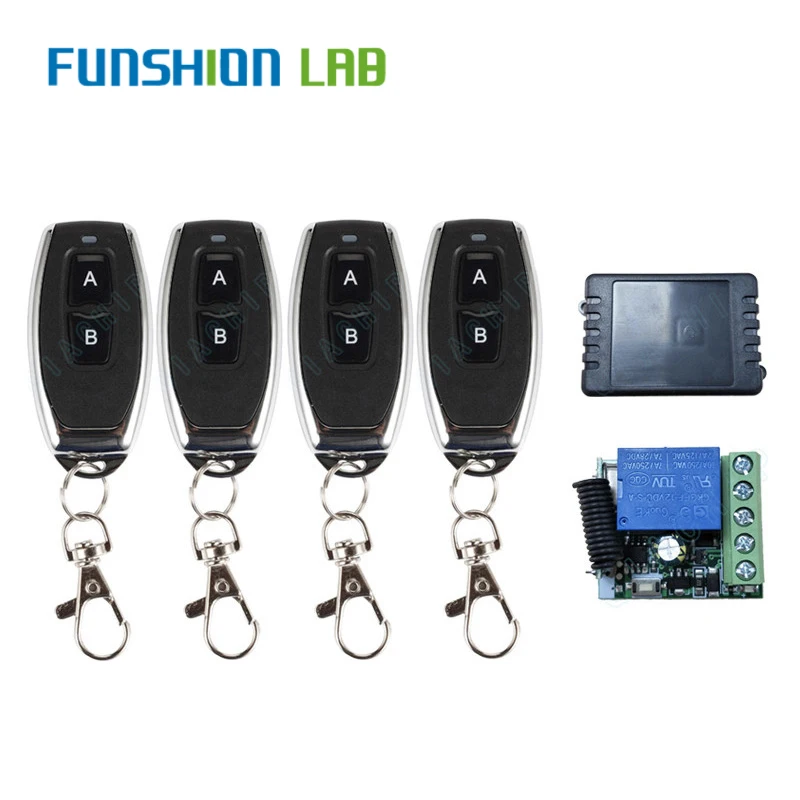 Универсальный беспроводной пульт дистанционного управления FUNSHION 433 МГц 12 В