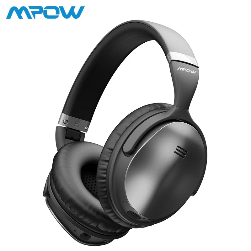 Black 2 Earphone Mpow H5 2nd ANC активные беспроводные bluetooth-наушники с шумоподавлением Hi-Fi стерео гарнитура с сумкой для переноски для iphone X samsung - Цвет: Black 2 Earphone