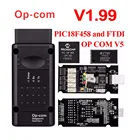 Opcom V1.99 с PIC18F458 FTDI op-com V 1,99 OBD 2 Автомобильный диагностический инструмент для Opel OP COM CAN BUS V1.70 может быть обновлена вспышка