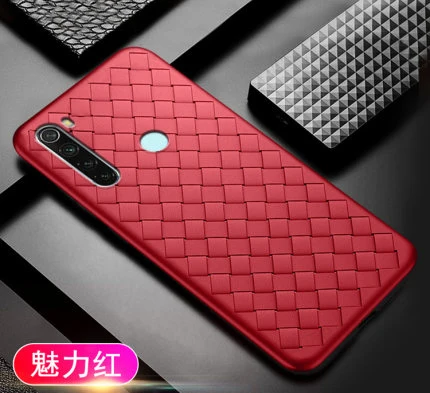 red Для Xiaomi redmi note 8T чехол Роскошный BV сетчатый тонкий мягкий защитный чехол на заднюю панель для Xiaomi redmi note 8t - Цвет: red