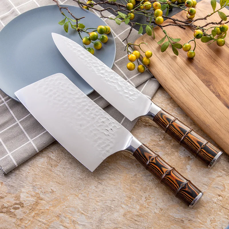 Кухонный нож 8 дюймов профессиональные японские ножи шеф-повара 5CR15 440C высокоуглеродистой нержавеющей стали нож для резки мяса нож сантоку