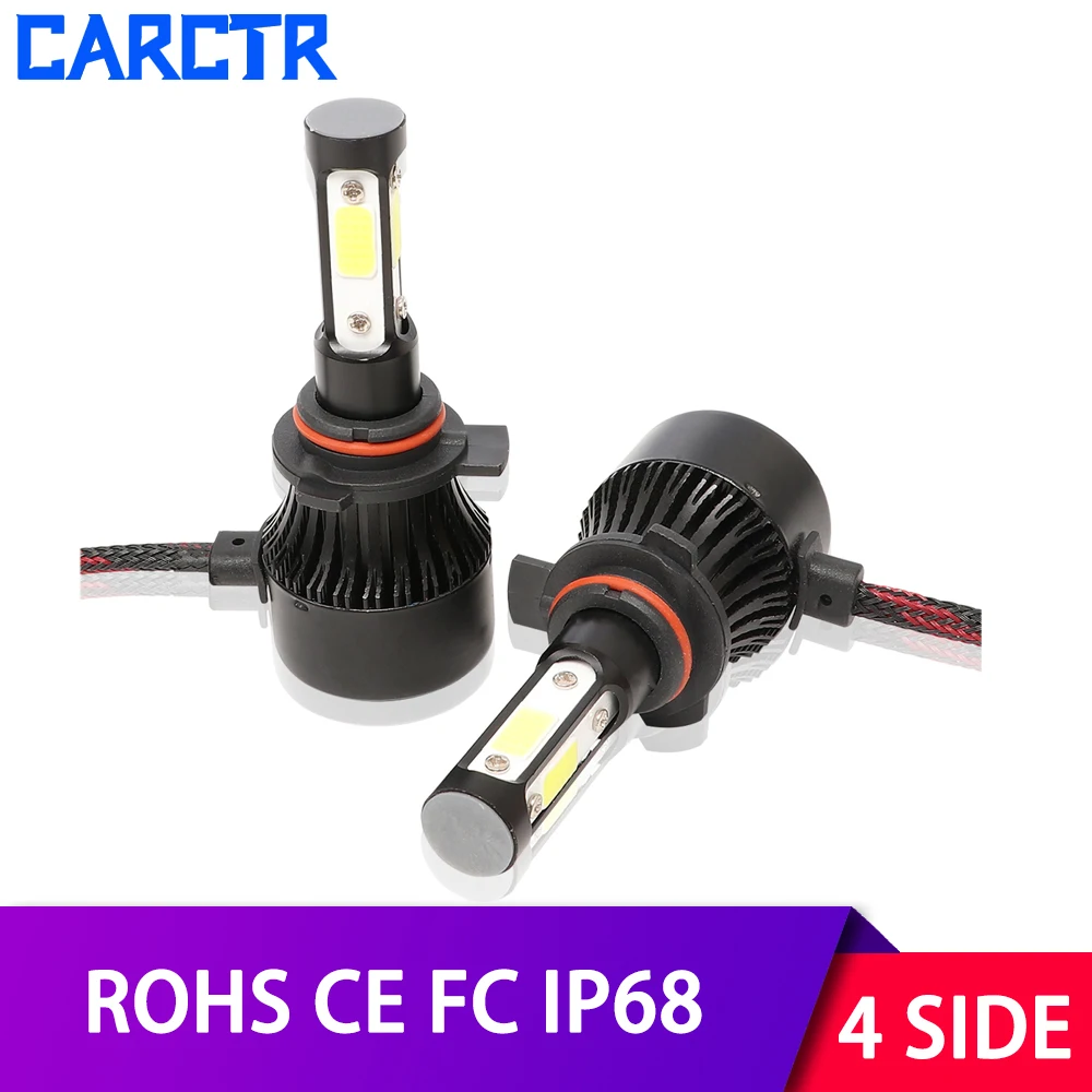Автомобильные светодиодные лампы CARCTR H7 фары 360 светильник 5202 9004 9005 H4 H11 H13 50 Вт 12 В