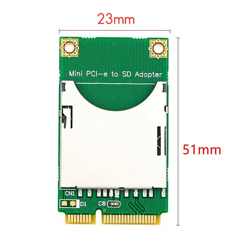 

Mini Pci-E Interface to SD Adapter Card Mini PCI-E SD Card Conversion Card