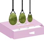 Натурального нефрита Yoni яйцо Для женщин мышцы тазового дна для упражнений Кегеля инструменты из натурального камня для сужения вагины любовь массаж яичек мяч