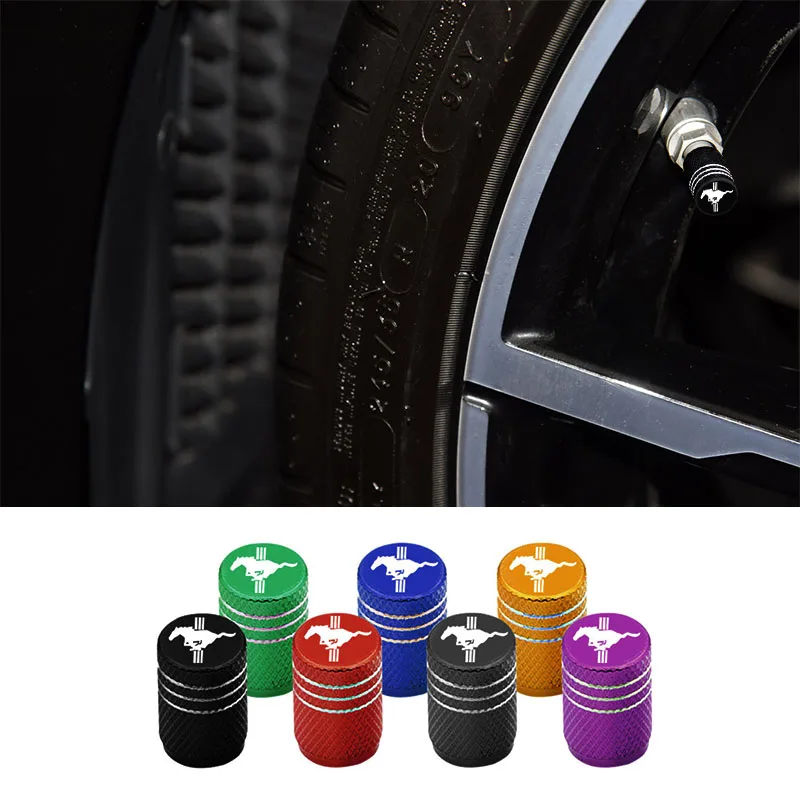 

Car Styling Zinc Alloy Tire Valve Caps Wheel Tires Air Cap Airtight Covers for Ford Mustang Shelby GT 350 500 Cobra Et Car Goods
