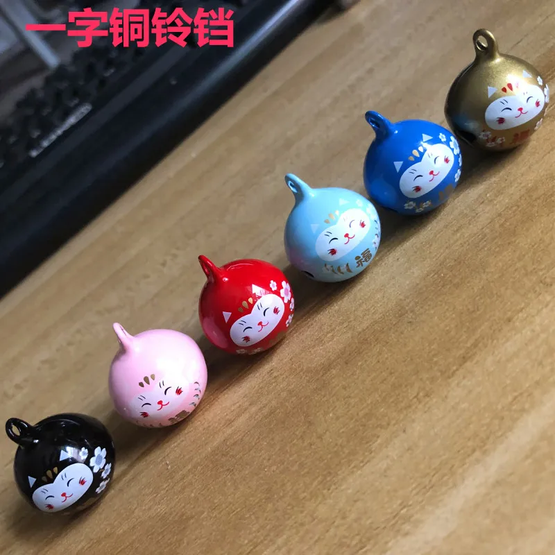 5 шт счастливый кот DIY ручной работы Maneki Neko Sakuran Фортуны колокольчики медные