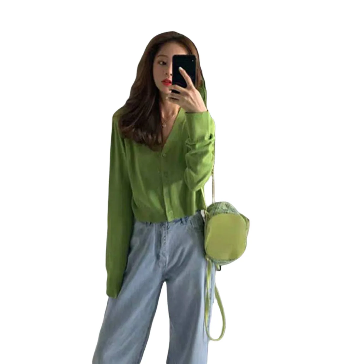 Модный женский однотонный кардиган куртка вязаный Повседневный короткий топ с