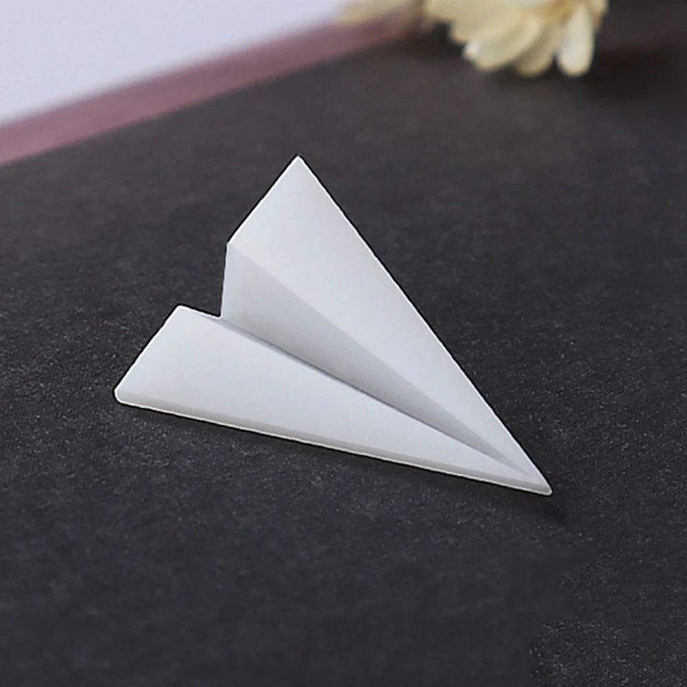 

6Pcs Air Plain Resin Crystal Epoxy DIY Starry Sky Landscape Sky Ocean Filler 3D Mini Paper Crane Paper Airplane Model