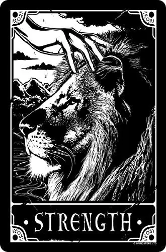 

Deadly Tarot Small Tin Sign 8x12 Inch