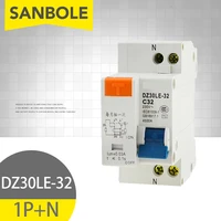 dz30le 32 1pn household atmosphere switch dpn small sized circuit breaker electric leakage protect 10 32a