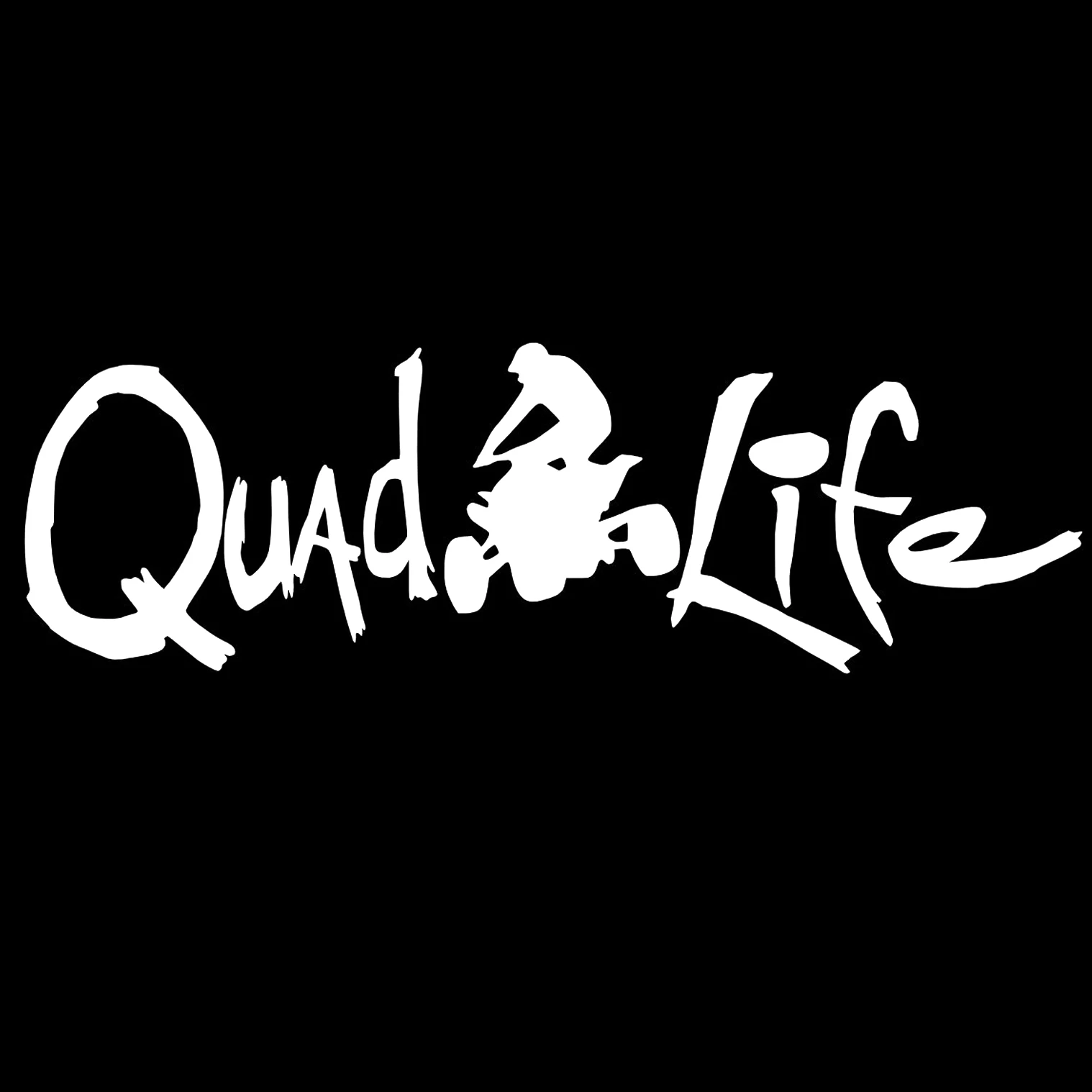 

Creative Car Sticker Quad Life Accessories KK Vinyl Motorcycle Waterproof Windshield Car Window Styling Decal 15cm*5cm