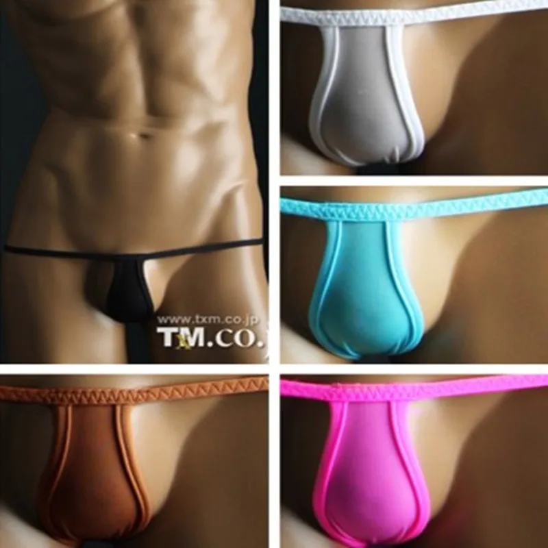 Мужское нижнее белье Hot TM сексуальные бесшовные мужские стринги с низкой