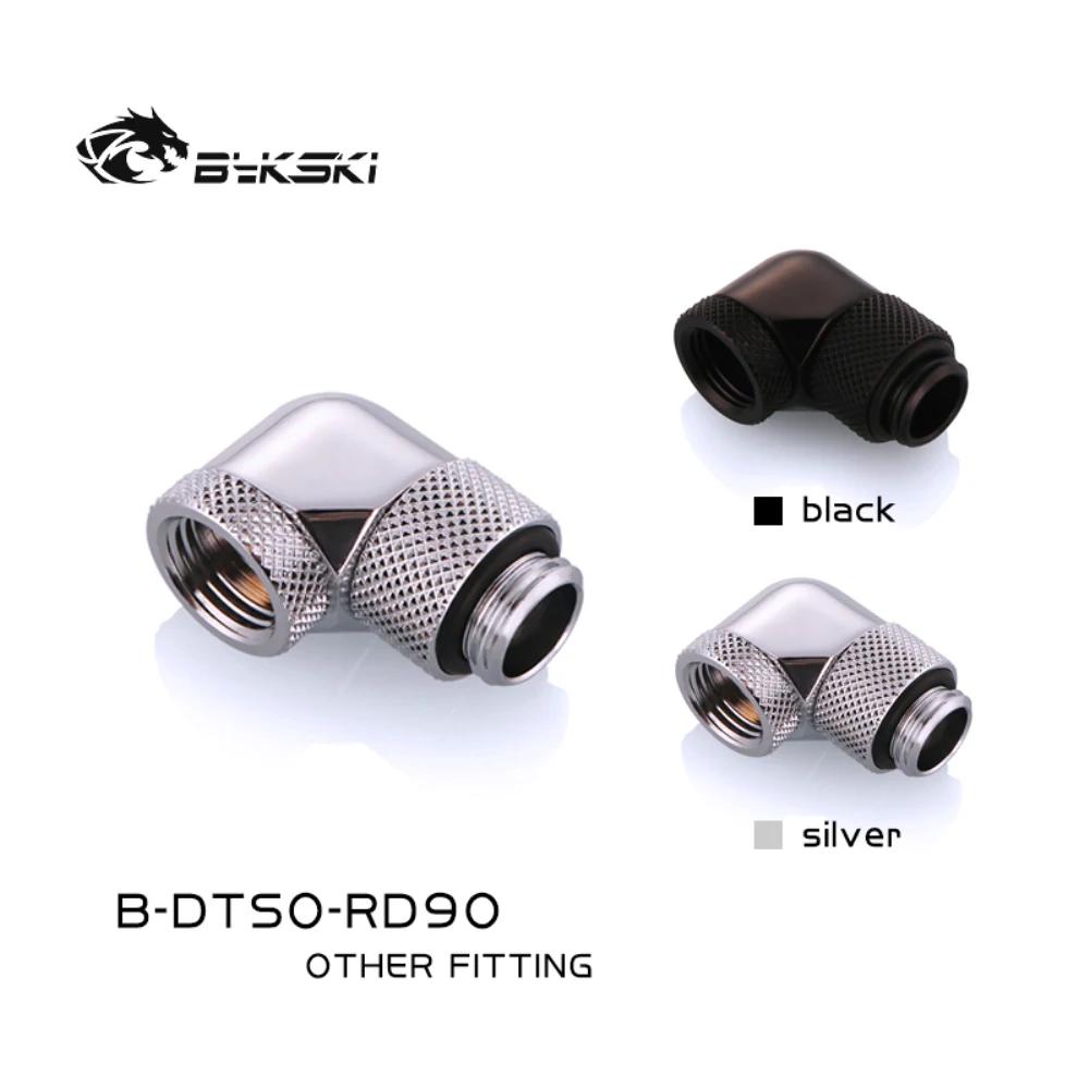

Переходник Bykski, поворотный на 90 градусов, с двойной резьбой G1/4, B-DTSO-RD90