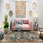 Марокко Стиль прикроватный коврик для спальни в ретро стиле, туфли в этническом стиле с геометрическим принтом Кухня Tapete Гостиная Ванная комната антискользящий коврик для двери