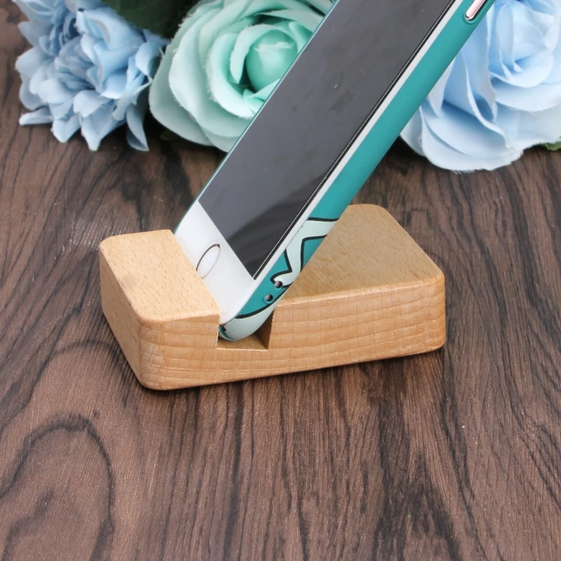 Портативный Настольный сотовый телефон деревянная подставка держатель док