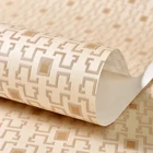 Настенные 3D обои с геометрической решеткой, бежевого светильник цветов, декор для гостиной