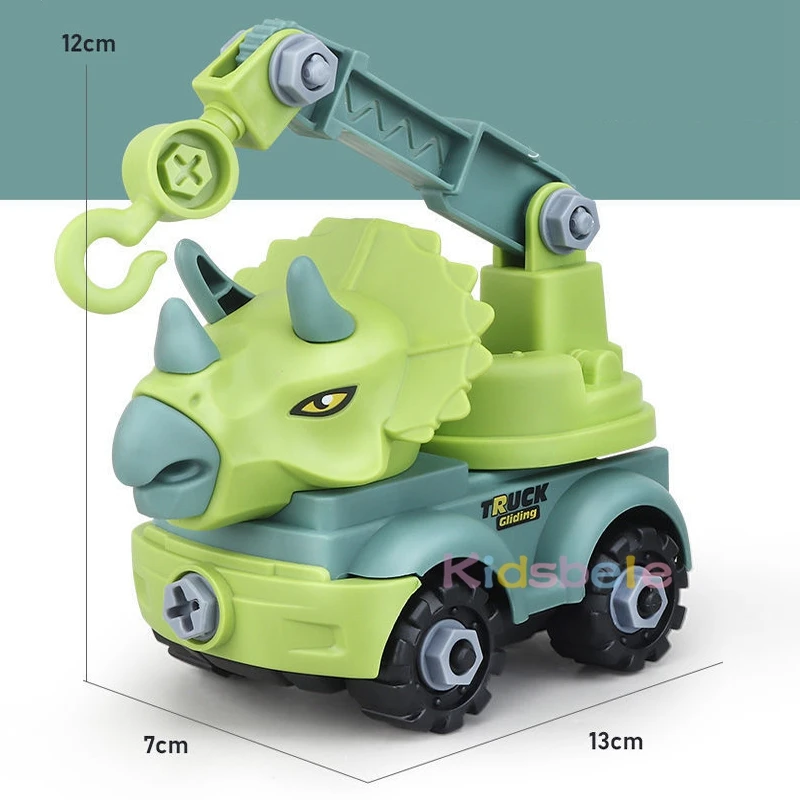 Детские игрушки-Динозавры сделай сам инженерный грузовик автомобиль в сборе