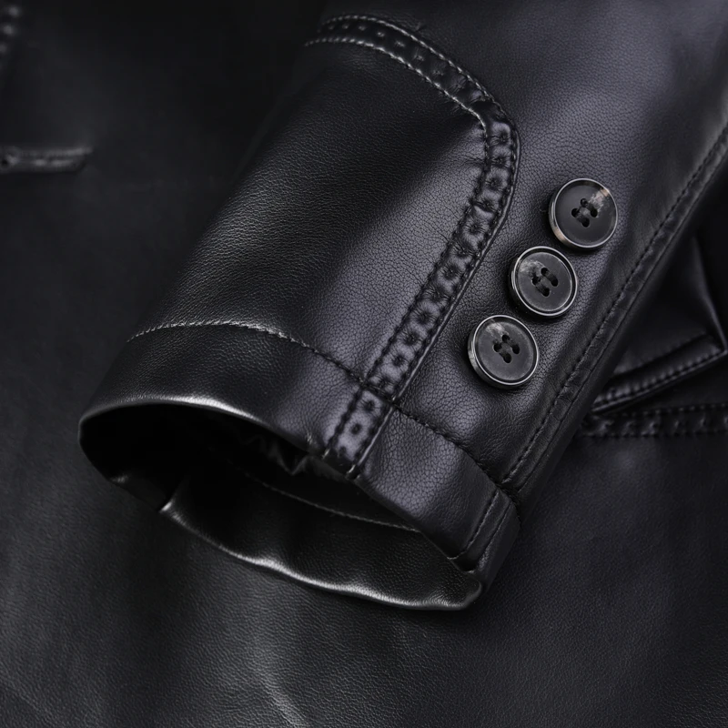 

new Real Winter Wallet Men's Motorcycle Pilot Bomber Jacket Men's Natural Leather Pilot Overcoat Men 2020