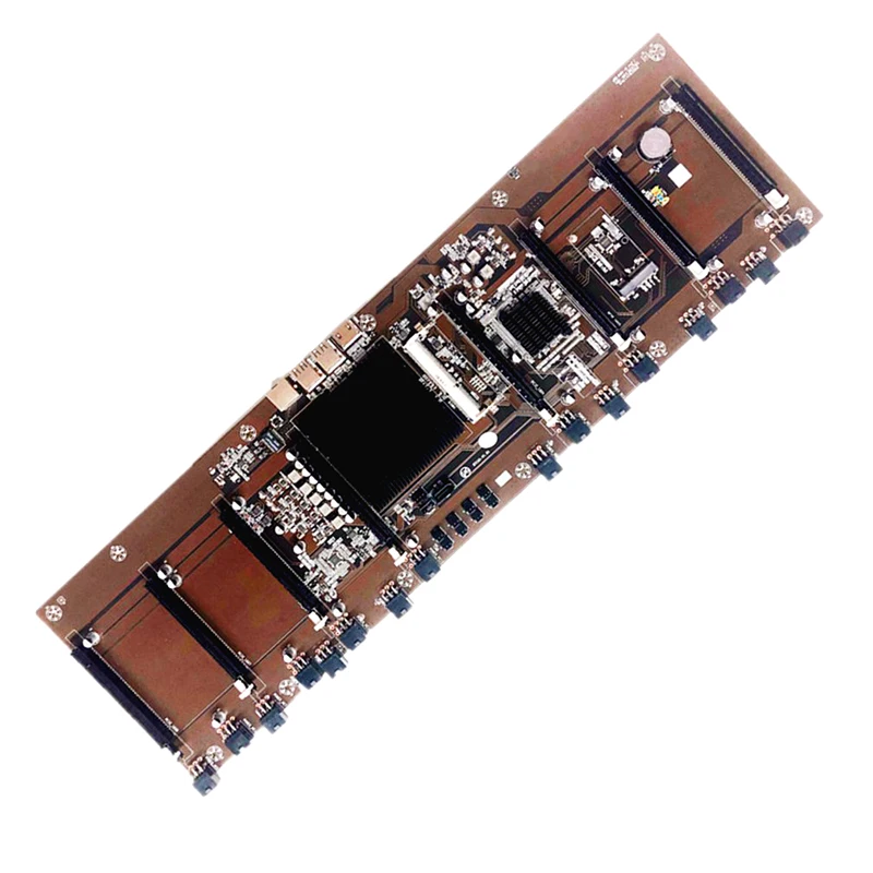 

BTC HM65 Mining Motherboard Direct Insertion CPU Set 8 Graphics Card Large Space Good Heat Dissipation HM65 Mainboard