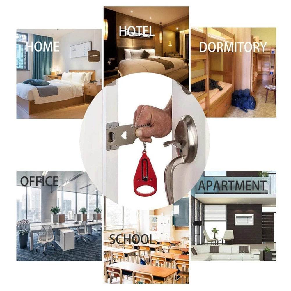 Портативные безопасные дверные замки для путешествий предотвращающие