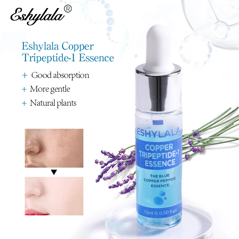 

Eshylala Face Serum Copper Tripeptide-1 Brighting Essence Plant Cream Anti Wrinkle Aging Shrink Pores Moisturizing Skin Care