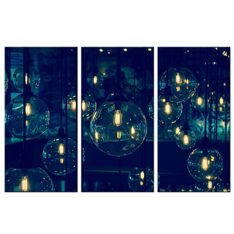 

Luxury Hanging Lights Poster and Prints Lightbulbs Canvas Painting HD Wall Art Picture Living Room Bedroom Home Decor