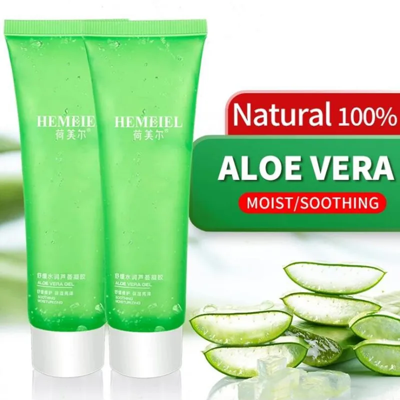 

100% Natural Aloe Vera Gel Pure Face Cream Moisturizer Soothing Gel Acne Treatment Scar Remove Sunburn Repair Aloe Cream 50ml