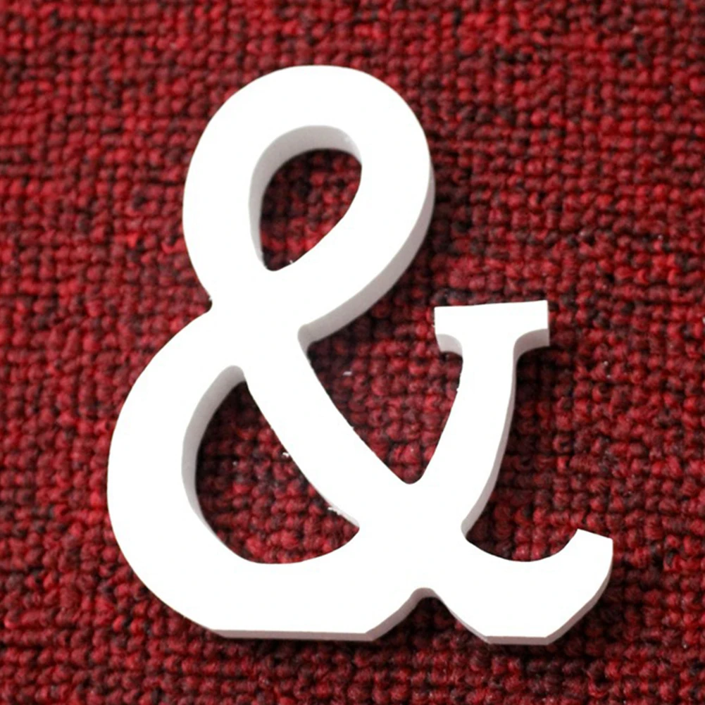 Самодельные деревянные буквы белого алфавита домашние украшения для свадьбы дня