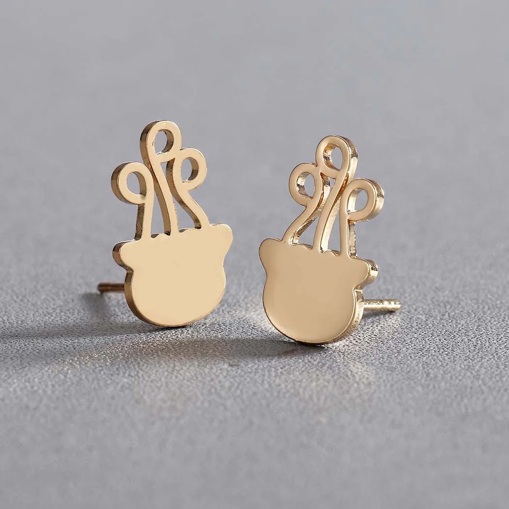 Cxwind Jellyfish Stud Earrings Women Men Birthday Gift Cute Animal Ear Post Statement Jewelry Earing Personal Giftoorbellen | Украшения и