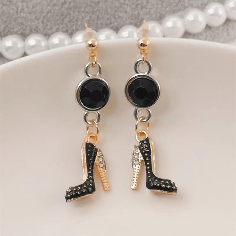 Новые Модные Симпатичные женские туфли на высоком каблуке Серьги для женщин