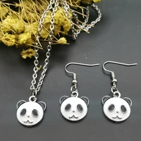 cute bear panda pendant charms chokers necklaces simple statement style party birthday gift for women gril children new fashion