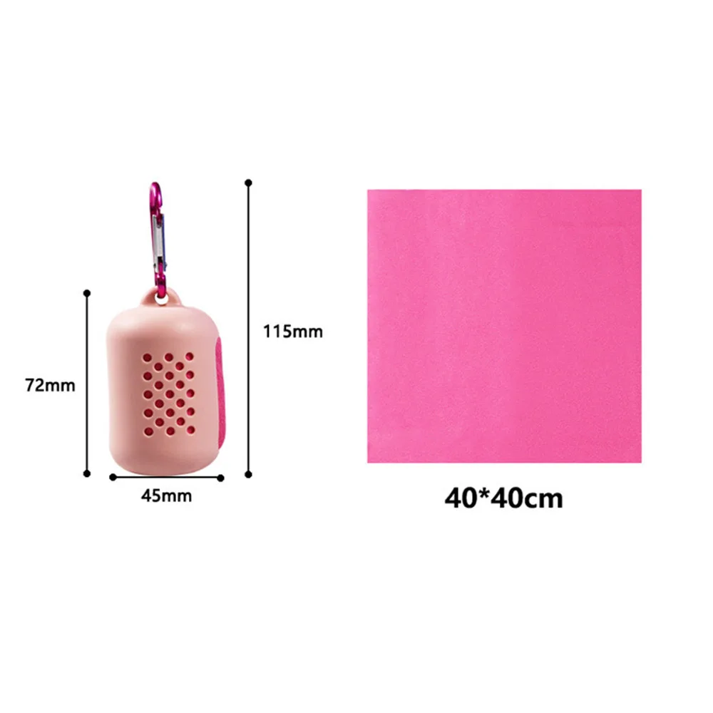 

Quick Drying Towel Instant Cooling Towel Portable Yoga Gym Running Travel Towel Sport Accessories With Silicone Bag