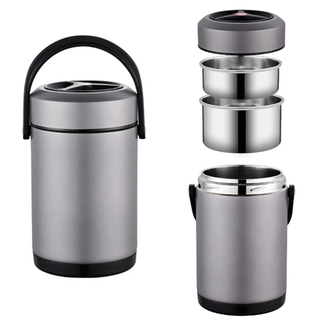 

Storage Lunch Box Warmer Home Stainless Steel Insulated Hot Thermal Container