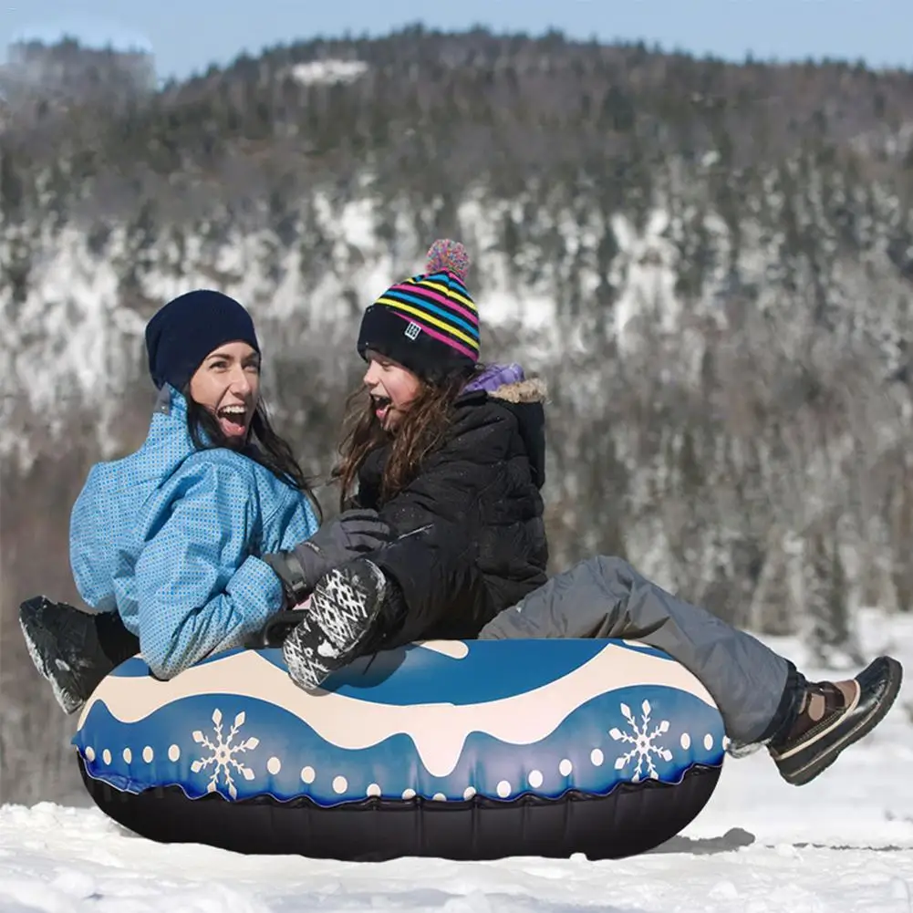 Inflatable Sled Ski Board Pad Durable Cute Children Adult Skiing Snow Tube Tire Slippery Snowboard Winter Sport | Спорт и