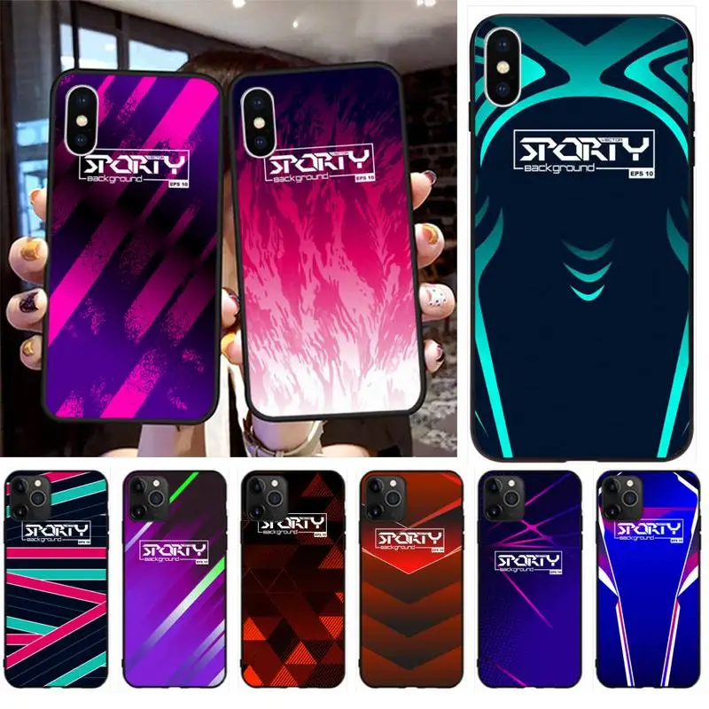 

CUTEWANAN Sports Background Customer High Quality Phone Case for iPhone 11 pro XS MAX 8 7 6 6S Plus X 5S SE 2020 XR case