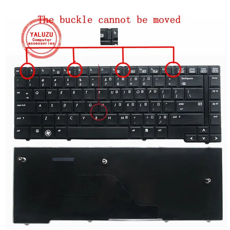 Yaluzu Eua Novo Teclado para hp Elitebook 8440p 8440w 8440 Portátil Preto Teclado de substituição