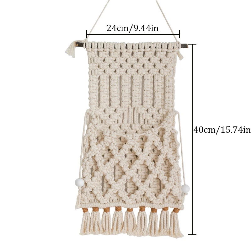 Настенный подвесной гобелены ручной работы в технике макраме ретро