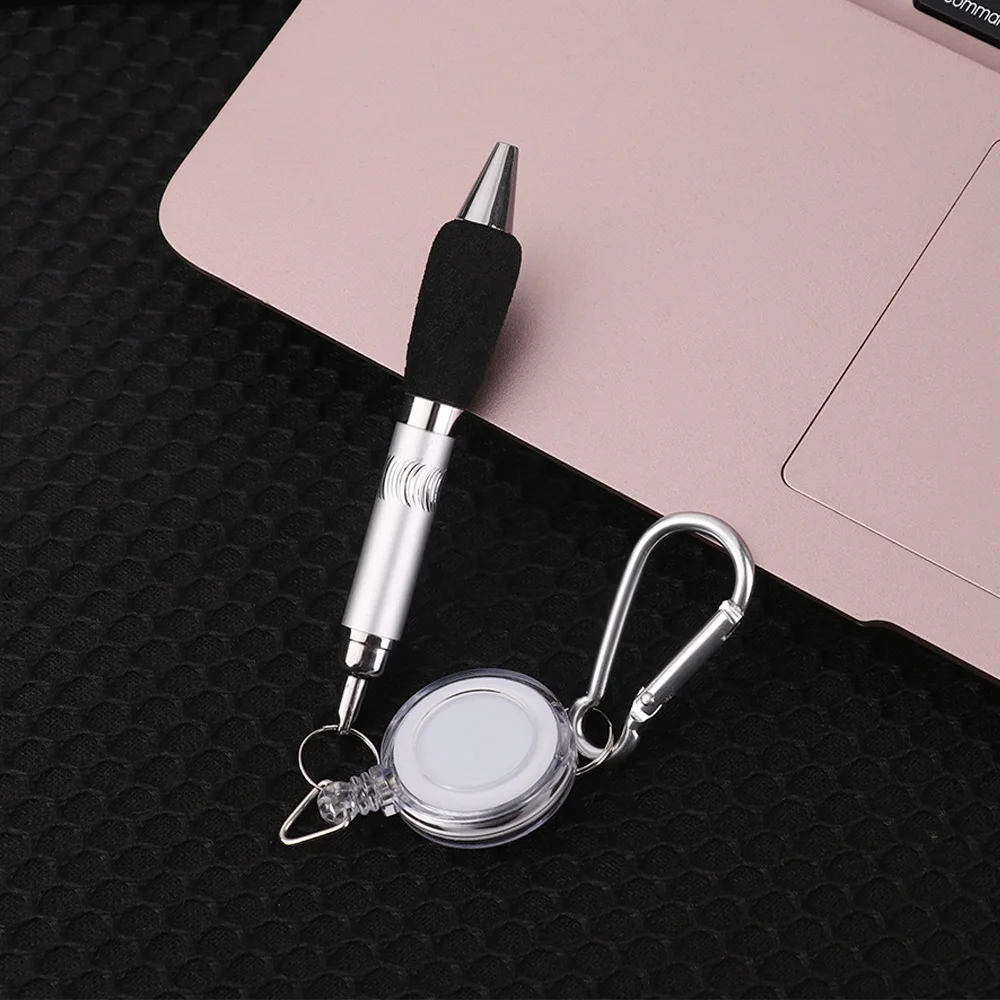 Портативная ручка шнурок с защитой от потери шариковая карабин металлическая