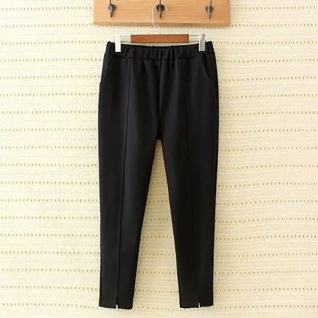 Весенние узкие брюки карандаш для женщин больших размеров модные штаны стрейч