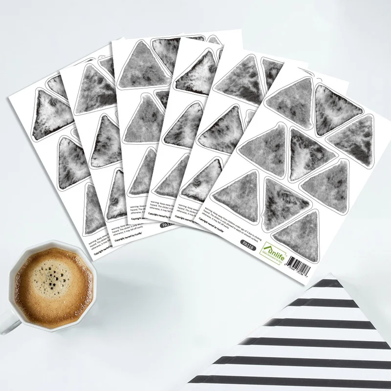 Черные треугольники в скандинавском стиле наклейки на стену для детской комнаты