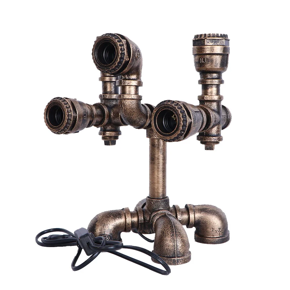 Промышленная настольная лампа водопровод Настольная бар декоративный