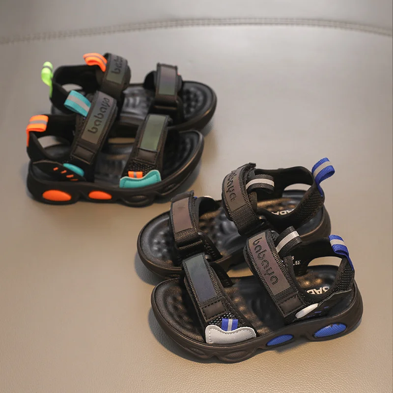 

Babaya Children's Sandals Boys Beach Shoes Non-slip and Breathable 2021 Summer New Kids Sports Sandals