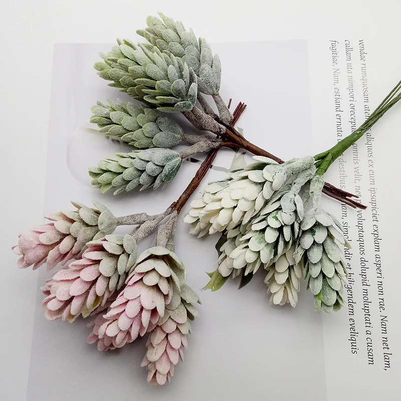 Искусственные цветы ананас трава для рукоделия скрапбукинг венок декоративные