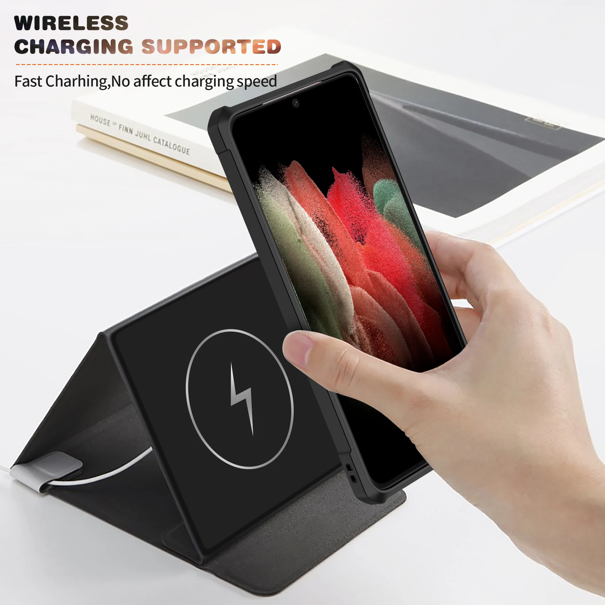 Clear Back Cover For Samsung Galaxy S21 FE Plus Ultra 5G Airbags Transparent Shockproof Case Coque Pouch