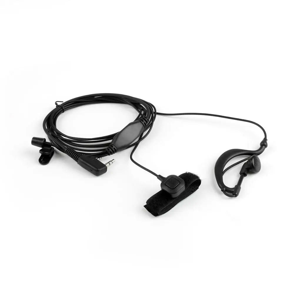 Artudatech 1 шт. 2Pin g в форме гарнитура PTT MIC для Kenwood TK 3107 TK3107 BAOFENG Retevis HYT Radio Eearpiece|Запчасти
