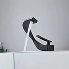 Смеситель для раковины Tuqiu, современный черный смеситель для ванной комнаты, матовое золотоникельхром, смеситель для раковины для горячей и холодной раковины, новый